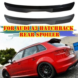 สปอยเลอร์ปรับแต่งปีกหลังคารถยนต์ สีดําวาว สําหรับ Audi A3 Hatchback 2 ประตู 4 ประตู 2013-2018