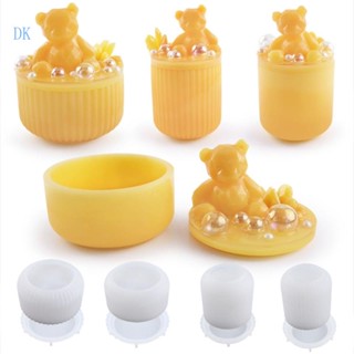 Dk กล่องแม่พิมพ์ซิลิโคนเรซิ่น รูปขวด สําหรับทําเครื่องประดับ DIY