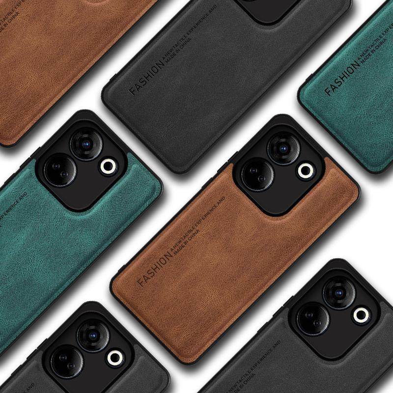 สําหรับ Tecno Camon 20 CK6 Camon 20 Pro 4G CK7n กรณี Lambskin Texture ปลอกหนังสําหรับ Tecno Camon 20