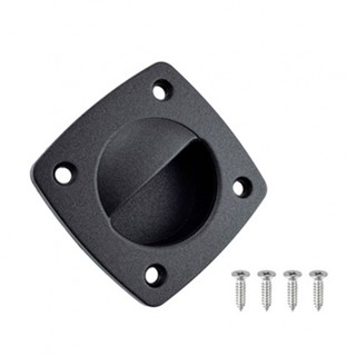 ⚡READYSTOCK⚡1* - Black Square Flush Mount Pull Cabinet Boat Hatch Door Compartment Handle