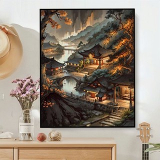 Nong Yang-30*40CM-เมืองที่สวยงาม-DIY ระบายสีตามตัวเลข-จำนวนวาดภาพบนผืนผ้าใบ-วาดภาพระบายสีโดยตัวเลข-วาดภาพด้วยตัวเลข-ภาพวาดบนผืนผ้าใบ-ระบายสีตามตัวเลข-ระบายสีโดยตัวเลข-ระบายสีตามตัวเลข-ระบายสีตามตัวเลข-