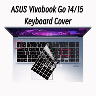 ใหม่ แผ่นซิลิโคนป้องกันคีย์บอร์ดแล็ปท็อป กันน้ํา สําหรับ ASUS Vivobook Go 15 E1504F M1503Q A1502 K3502 K3502Z 2023