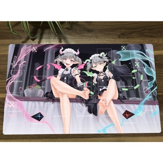 Yugioh Playmat Arianne &amp; Arianna the Labrynth Servant TCG CCG แผ่นรองเมาส์ สําหรับเล่นเกม