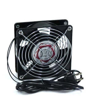 พัดลมระบายความร้อน พัดลมตู้ RACK ตัวลมAC 12Cm 220-240V ปลั่กเสียบไฟบ้าน
