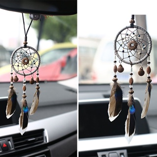 ⚡READYSTOCK⚡Car Pendant Auto Handicraft Dreamcatcher Feather Mirror Ornament Interior