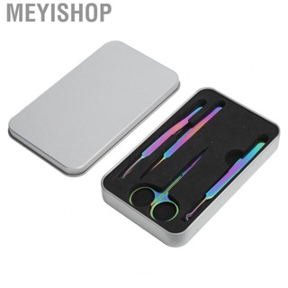 Meyishop Craft Tweezers 4Pcs Stainless Steel Comfortable To Hold Nail Art High