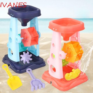 Ivanes พลั่วทราย สีฟ้า สีชมพู ปลอดภัย ของเล่นชายหาด ฤดูร้อน สําหรับเด็ก