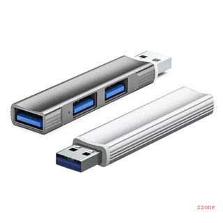 Zzz อะแดปเตอร์ฮับ USB 3 พอร์ต 3 0 USB 2 0 อลูมิเนียม บางพิเศษ แบบพกพา