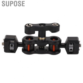 Supose Double Ball Head Magic Arm 180 Degree Rotation 1/4 Inch Screw Articulating for DSLR    Fill Light Microphone