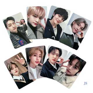 Js Stray kids โปสการ์ดรูปภาพพิเศษ สไตล์ญี่ปุ่น 8 ชิ้น 1 ชุด