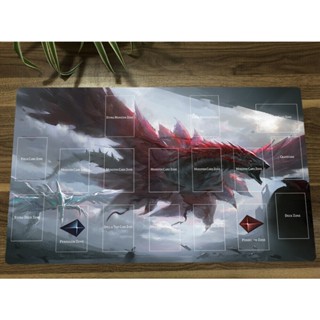 Yugioh Playmat Stardust Dragon Black Rose Dragon TCG CCG แผ่นรองเมาส์เกมเทรดดิ้งการ์ด