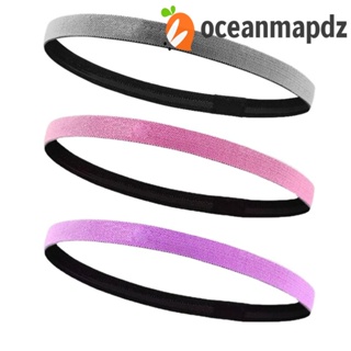 OCEANMAPDZ ที่คาดผมซิลิโคน แบบยืดหยุ่น เหมาะกับการเล่นโยคะ ฟิตเนส เล่นกีฬา เข้ายิม แฟชั่นสําหรับผู้หญิง