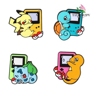 TAYLOR2PV เข็มกลัด รูปการ์ตูนอนิเมะ Pokemon สําหรับติดกระเป๋าเป้สะพายหลัง