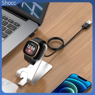 Shocc แท่นชาร์จนาฬิกาข้อมือ อะลูมิเนียมอัลลอย แบบเปลี่ยน สําหรับ Fitbit Versa4 Sense2 Versa3