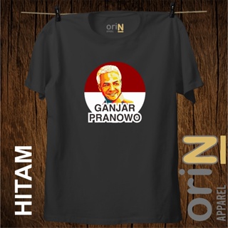 ดีมาก เสื้อยืด ผ้าฝ้าย พิมพ์ลาย Distro combed 30s GANJAR PRANOWO พรีเมี่ยม สําหรับผู้ชาย