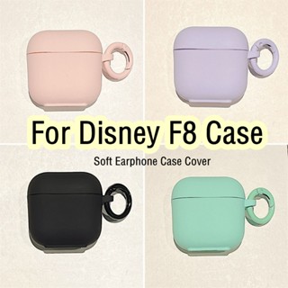 【Case Home】เคสหูฟัง แบบนิ่ม ลายดิสนีย์ สีพื้น สําหรับ F8 F8