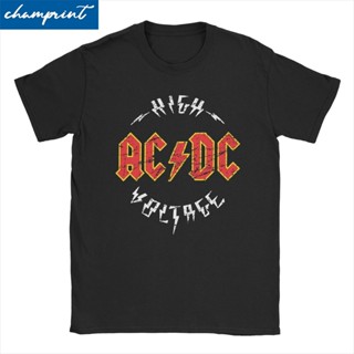 เสื้อยืด พิมพ์ลายเพลงร็อค Ac Dc Heavy Metal สําหรับผู้ชาย