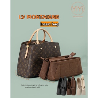 [YiYi] ใส่กระเป๋าจัดระเบียบ เหมาะสําหรับ LV MONTAIGNE กระเป๋าจัดระเบียบ ใส่กระเป๋าด้านใน กระเป๋าสักหลาด ใส่กระเป๋า ซับใน กระเป๋าเครื่องสําอาง จัดระเบียบการเดินทาง