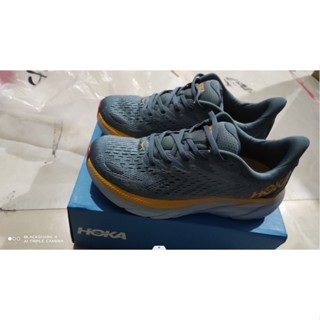 ใหม่ ขายดี รองเท้าผ้าใบ HOKA ONE Clifton 8 ดูดซับแรงกระแทก สีเทา สีฟ้า JD2R 2023