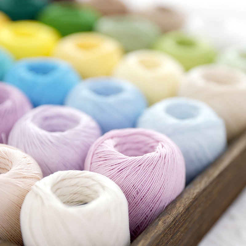 [ลดราคาจํากัดเวลา] Xue Feier ของแท้ 8#蕾丝线  40 สี 10g แพคเกจ Fine Thread Micro-Crochet ด้ายฝ้ายถัก DIY โครเชต์วัสดุแพคเกจขนสัตว์ถักทําด้วยมือ DIY รูปที่ 2