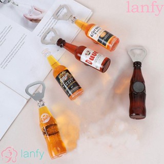 LANFY สติกเกอร์แม่เหล็ก รูปเบียร์ วิสกี้ 3D สําหรับติดตกแต่งตู้เย็น