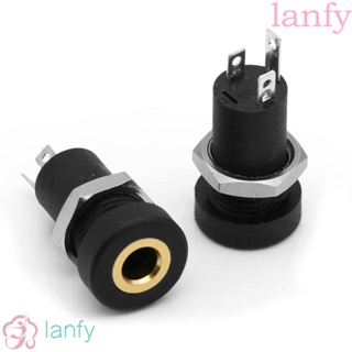 LANFY แจ็คเชื่อมต่อเสียงสเตอริโอ 3.5 มม. 3.5 มม. ซ็อกเก็ต DC 3 ขั้ว เกลียวใน