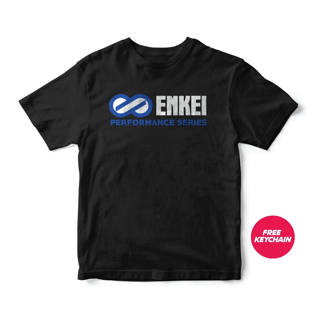 ความร้อน Enkei เสื้อยืด ผ้าฝ้าย 100% พิมพ์ลายแข่งรถ