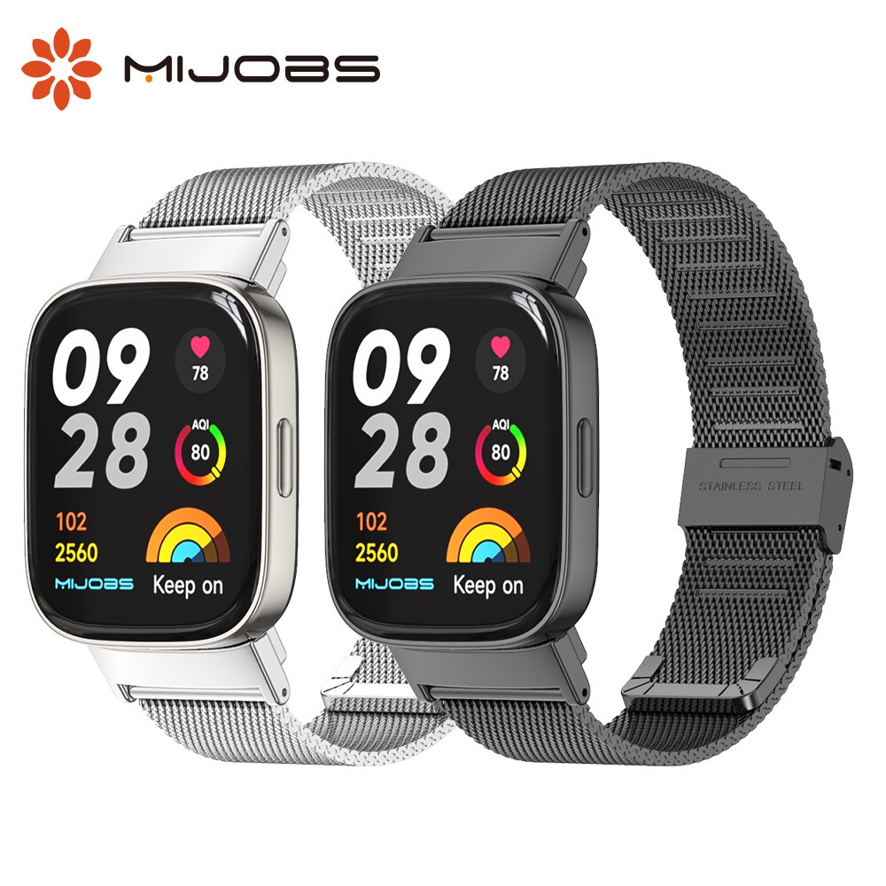Mijobs สายนาฬิกาข้อมือ สําหรับ Redmi Watch 3 Smart Watch Band Bracelet Wristband For Xiaomi Redmi 3 Band Global Version Watchband