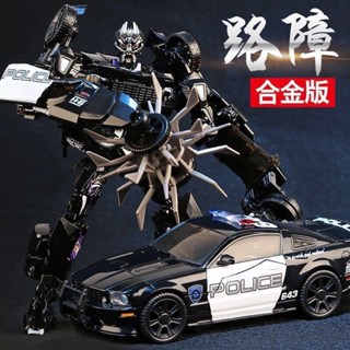 โมเดลหุ่นยนต์ตํารวจ Transformers King Kong 5 Barricade XP15 ของเล่นสําหรับเด็กผู้ชาย