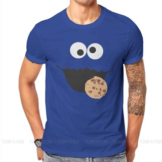 เสื้อยืด ผ้าฝ้าย ทรงหลวม พิมพ์ลาย Sesame Street 80S Tv Series Cookie Lover Monster สไตล์วินเทจ แฟชั่นสําหรับผู้ชาย