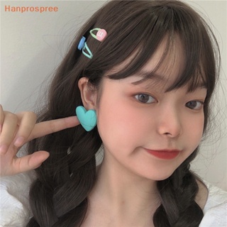 Hanprospree&gt; ต่างหูอะคริลิค รูปหัวใจ เรขาคณิต สีแดง สีส้ม สีฟ้า สีเหลือง สไตล์โบฮีเมียน วินเทจ เครื่องประดับ สําหรับงานแต่งงาน ปาร์ตี้ ของขวัญ