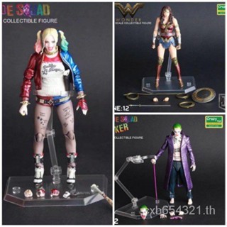 ଓ พร้อมส่ง โมเดลฟิกเกอร์ Crazytoys Suicide Squad Harley Quinn Wonder Woman ขยับได้ ขนาด 20 ซม. 6A4U