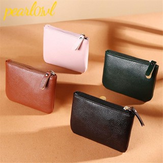 PEARL01 กระเป๋าสตางค์ หนัง PU เนื้อแมตต์ ใส่บัตรเครดิตได้ สไตล์มินิมอล