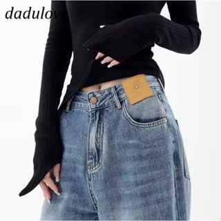 DaDulove💕 New American Ins High Street Retro Jeans Niche High Waist Loose Wide Leg Pants Large Size Trousers