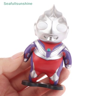 Seaf&gt; โมเดลฟิกเกอร์ PVC รูปการ์ตูนอนิเมะ Ultraman Tiga Obesity ขนาด 9 ซม. เหมาะกับของขวัญ ของเล่นสําหรับเด็ก