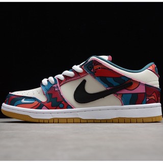 Parra x SB Dunk Low Pro Abstract Art รองเท้าผ้าใบลําลอง เหมาะกับการวิ่ง สําหรับผู้ชาย ผู้หญิง DH7695-600