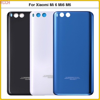 ใหม่ ฝาครอบแบตเตอรี่ด้านหลัง 3D พร้อมกาว แบบเปลี่ยน สําหรับ Xiaomi Mi 6 Mi 6