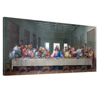 ภาพโปสเตอร์ผ้าใบ The Last Supper สําหรับตกแต่งผนังห้องนอน ห้องนั่งเล่น ห้องรับประทานอาหาร