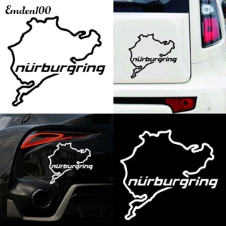 สติกเกอร์สะท้อนแสง ลายแผนที่ Emden Nurburgring สําหรับตกแต่งรถยนต์ รถบรรทุก