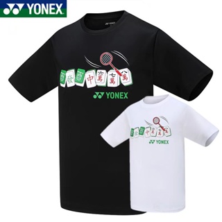 Yonex เสื้อยืดแขนสั้น แบบแห้งเร็ว ชุดกีฬาแบดมินตัน สําหรับผู้ชาย และผู้หญิง