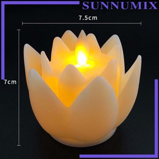 [Sunnimix] โคมไฟ LED รูปดอกบัว สําหรับตกแต่งบ้าน