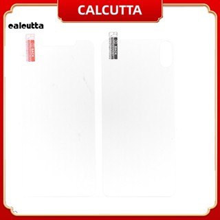 [calcutta] ฟิล์มกระจกนิรภัยกันรอยหน้าจอ ด้านหน้า และด้านหลัง สําหรับ iPhone 7 8 Plus X XR XS Max