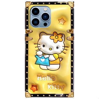 For Vivo Y50 Y30 Y17 Y11 Y12 Y15 Y21 Y21S Y33S Y33T Y20 Y20S Y20i Y12S Y12A Y15S Y15A Y02S Y35 Y22 Y22S V20 V21 V23 V23E V25 V25E V27 V27E Pro Hellokitty Square Phone Case B9