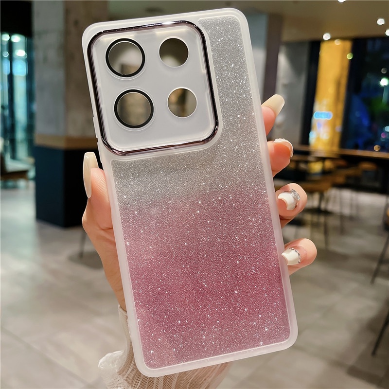 Hot Sales New เคส Infinix ZERO 30 5G X6731 / NOTE 30 4G / NOTE30 5G / NOTE 30 Pro 2023 Phone Casing New Fashion Glitter Transparent Jelly Soft Case Camera Lens Protect Bag Back Cover เคสโทรศัพท์ Infinix ZERO30 5G NOTE30 X6833B X6711 เคสอินฟินิกซ์ซีโร่30