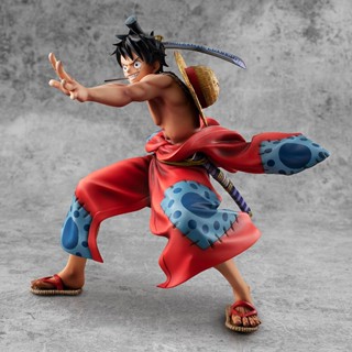 แบรนด์ใหม่ พร้อมส่ง Bandai MH POP ผลิตภัณฑ์สําเร็จรูป One Piece Wano Country WA Monkey D Luffy Taro Reprint 2NFU