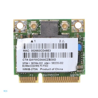 Win การ์ดไร้สาย PCI-e Half Mini สําหรับ HP 8440 8540 BCM943224Hms 582564-001