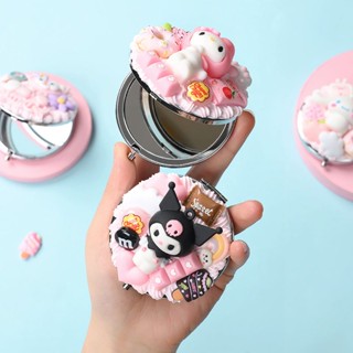 Sanrio ชุดกาวติดกระจกแบน อเนกประสงค์ ขนาดเล็ก พับได้ แฮนด์เมด diy