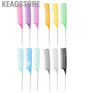 Keaostore Foiling Comb  Convenient Practical Parting Glossy Round Professional Reliable for Individual Hairdressing Salon Barber Shops