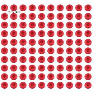 หลอดซีลปิดฝากาว สีแดง 100 ชิ้น
