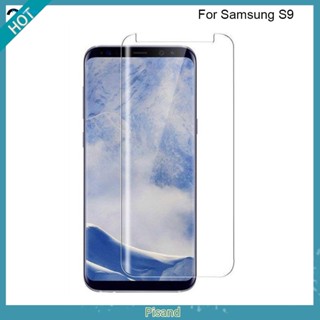 Pisand UV กาวเหลว กระจกนิรภัย ป้องกันหน้าจอ ฟิล์ม สําหรับ Samsung Galaxy S9 S8